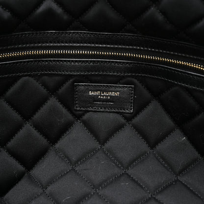 Saint Laurent Calfskin Quilted ES Giant Travel Bag Black 5 of 9