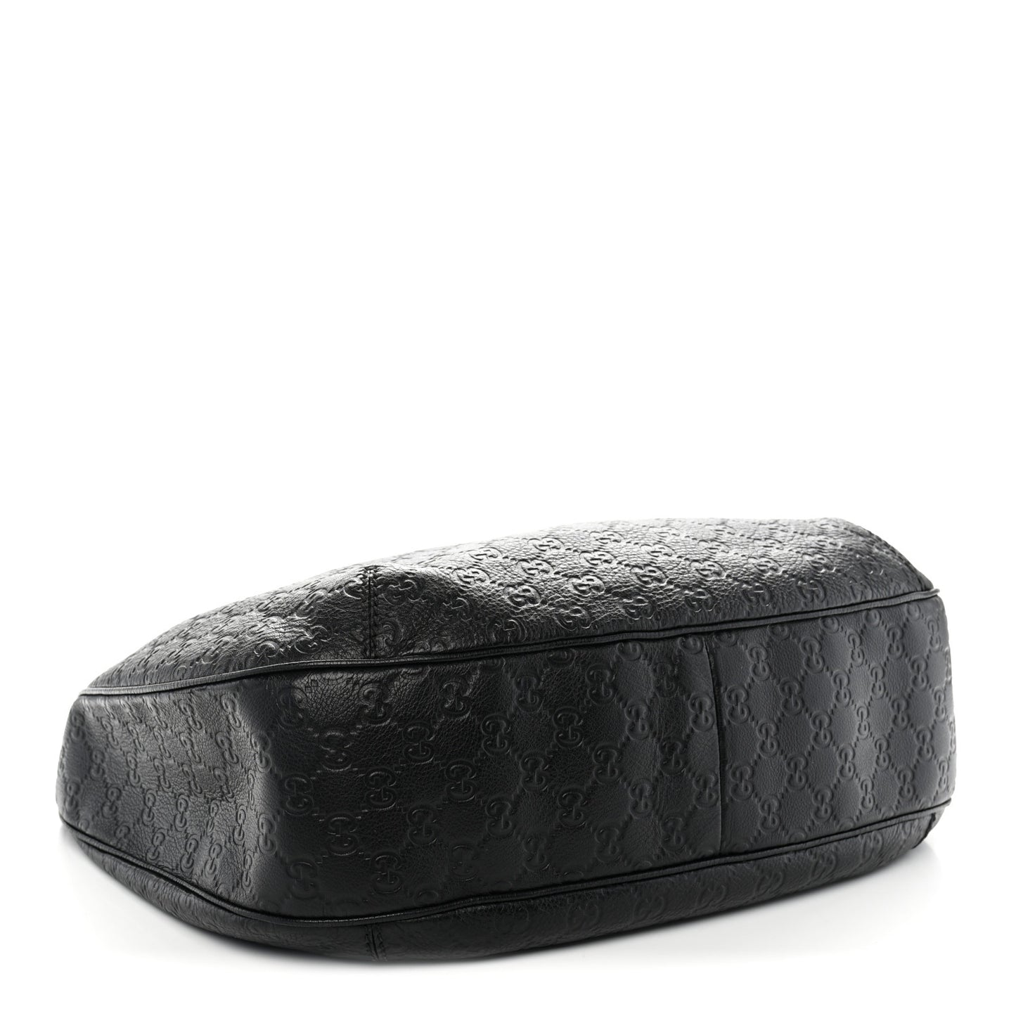 Guccissima Large New Ladies Web Hobo Black
