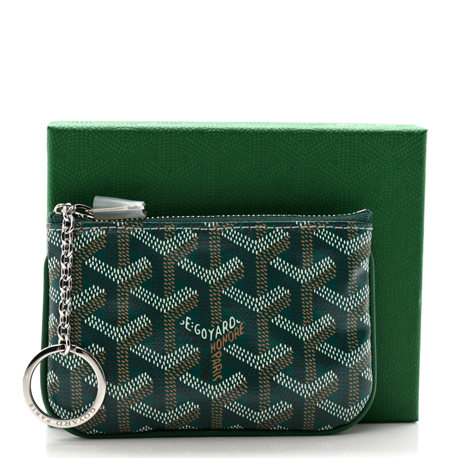 Goyard Goyardine Nano Senat Key Pouch Green 8 of 8
