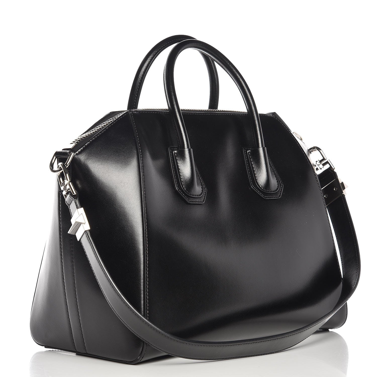 Givenchy Shiny Lord Calfskin Medium Antigona Black 4 of 11