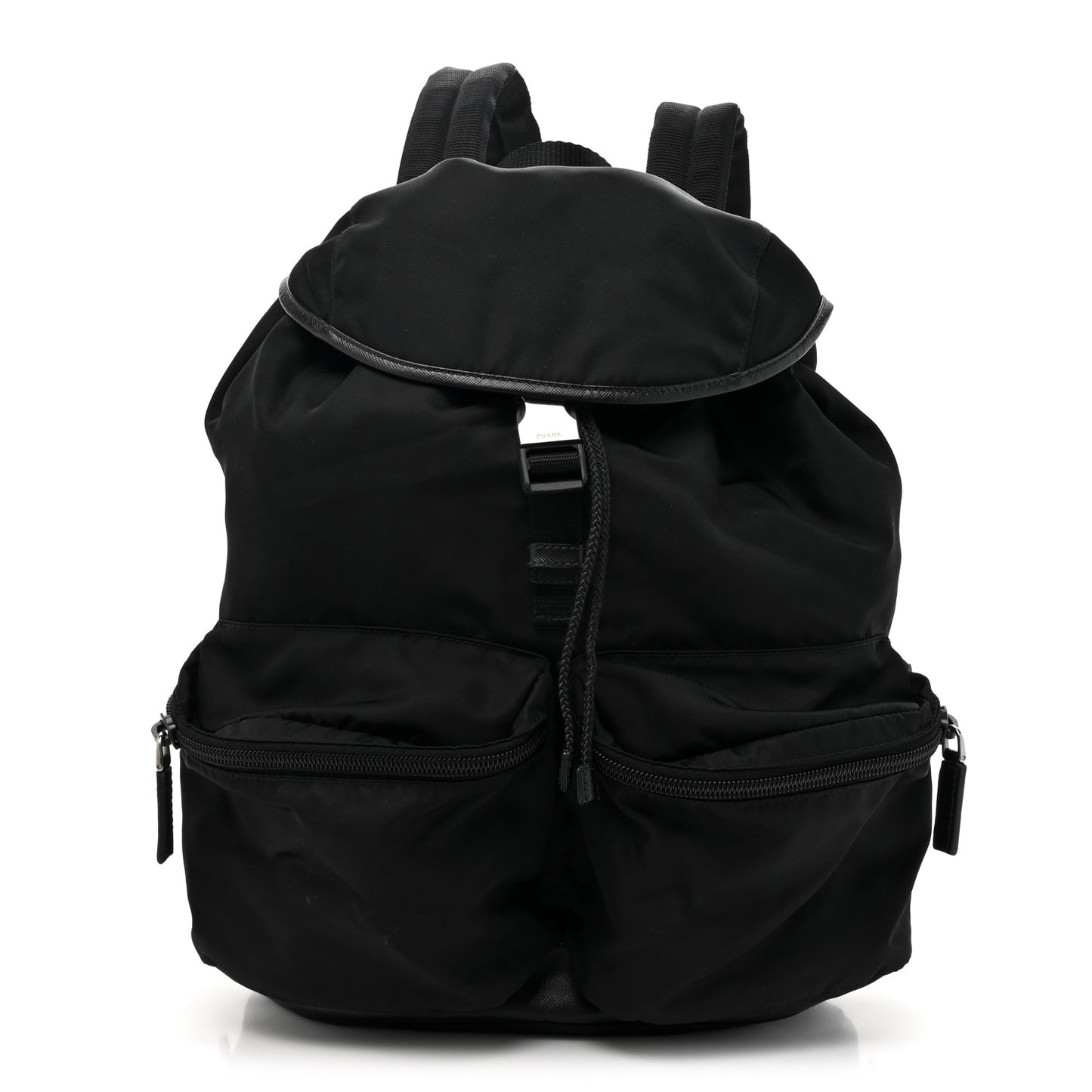 Tessuto Nylon Saffiano Vela Backpack Black