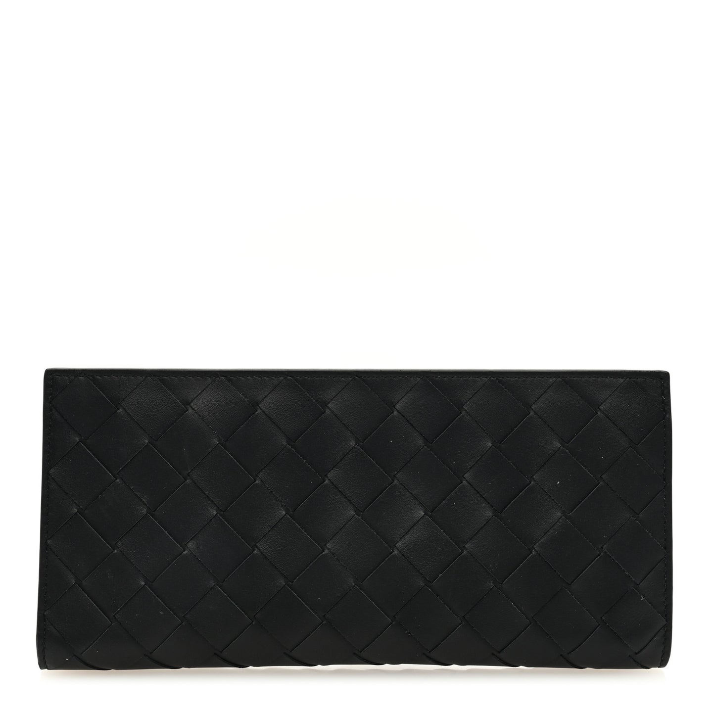 Nappa Intrecciato Zip Wallet Black
