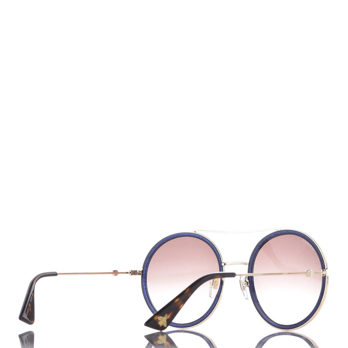 Round Sunglasses GG 0061S Blue
