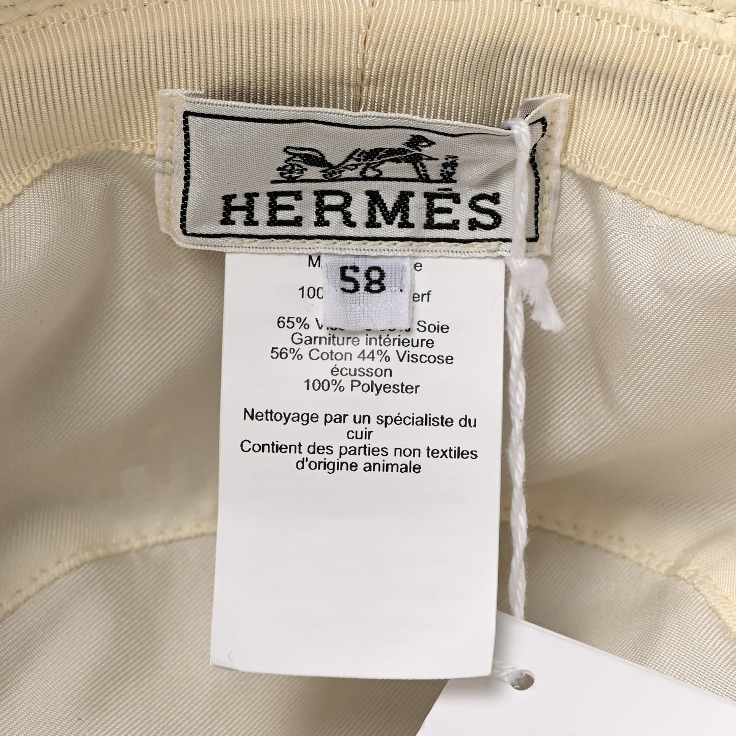 Cerf Lourd Calvi Bucket Hat 58 White Casse