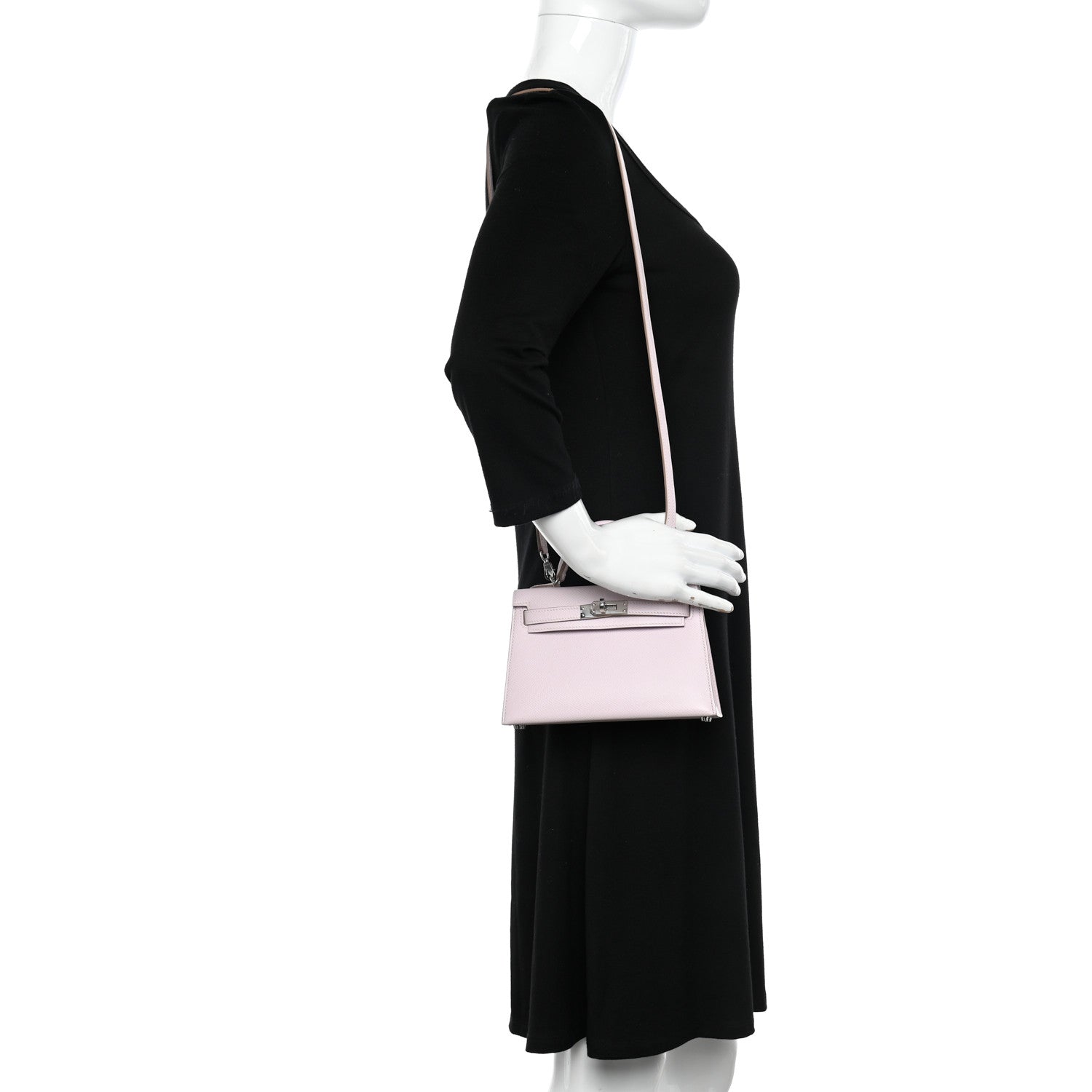 Hermes Epsom Mini Kelly Sellier 20 Mauve Pale 2 of 9