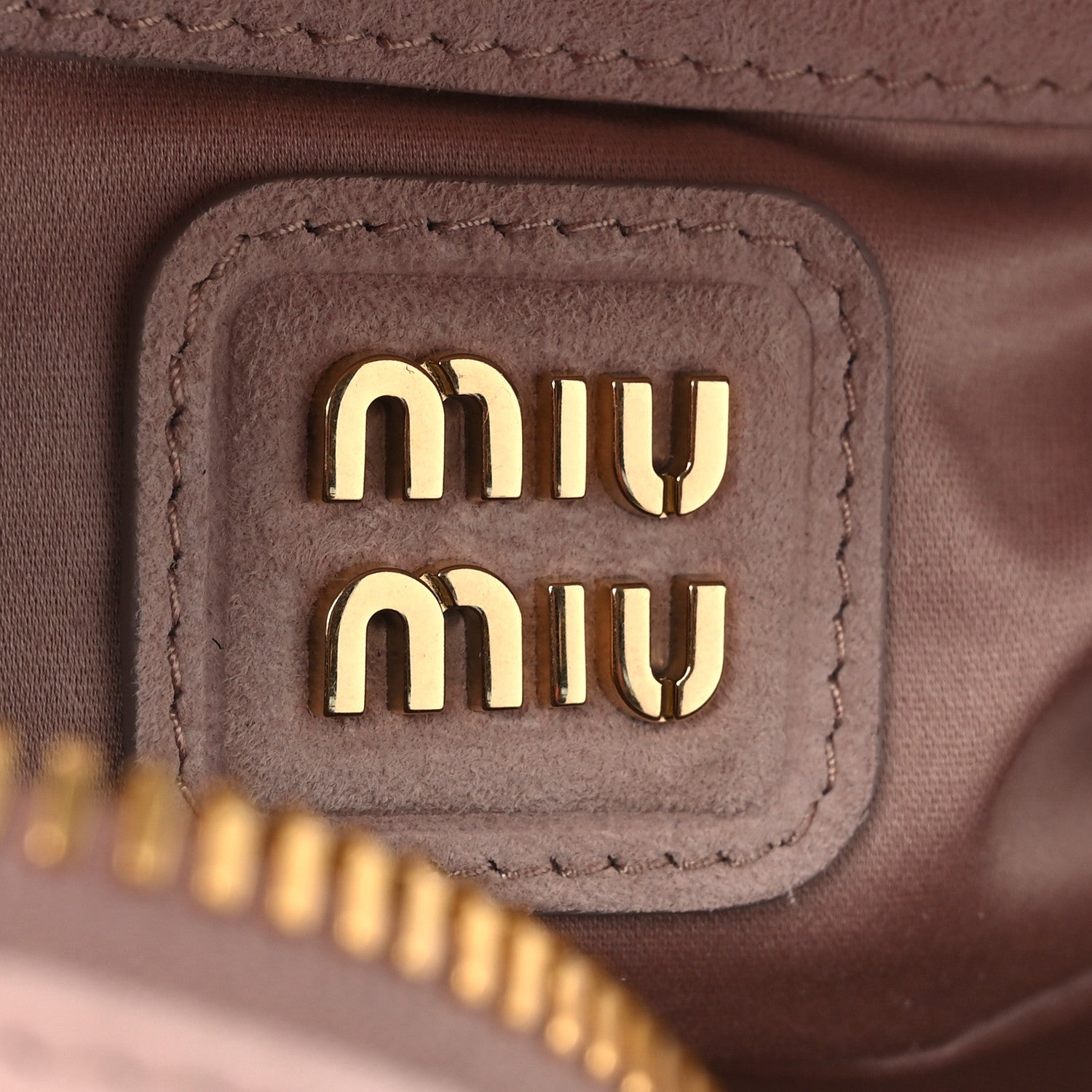 Miu Miu Suede Matelasse Regular Arcadie Top Handle Bag Pesco