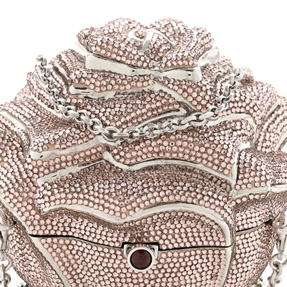 Judith Leiber Crystal Rose Minaudiere Clutch 7 of 11