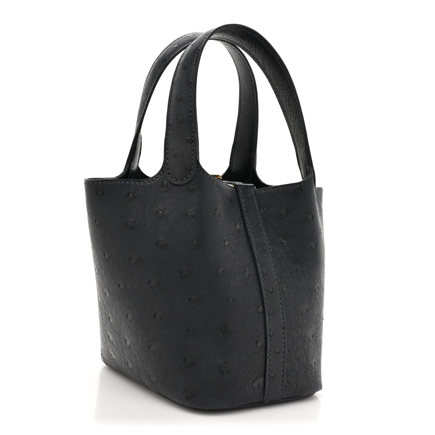Hermes Ostrich Micro Picotin Lock Caban 3 of 11