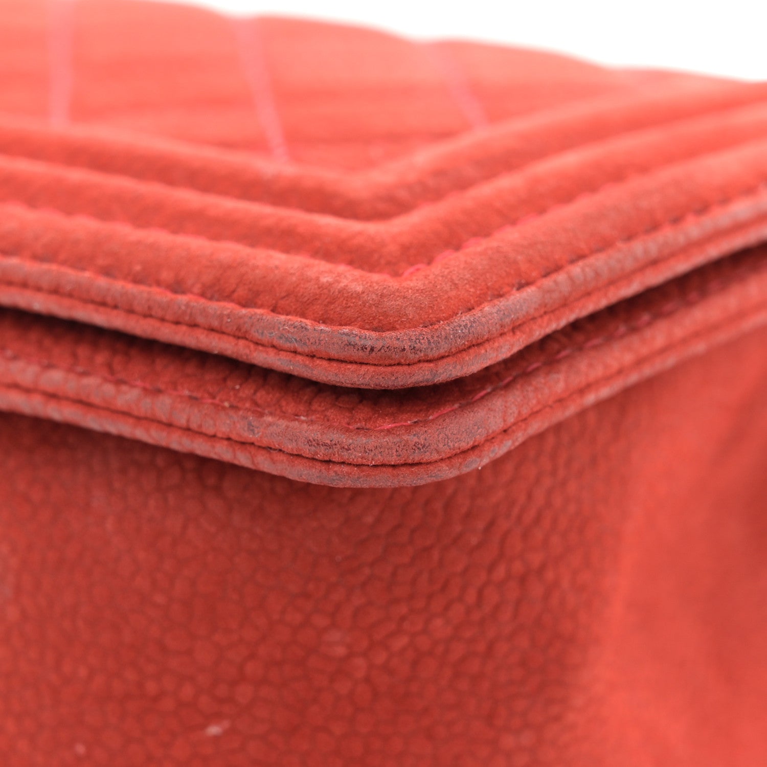 Chanel Iridescent Caviar Quilted Medium Boy Flap Red 14 of 17