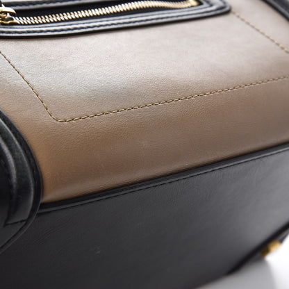Celine Smooth Calfskin Suede Mini Tri-Color Luggage Beige 10 of 17