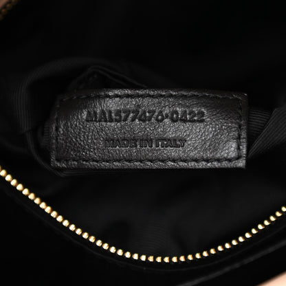 Saint Laurent Lambskin Quilted Small Loulou Puffer Monogram Chain Satchel Dark Beige 7 of 10