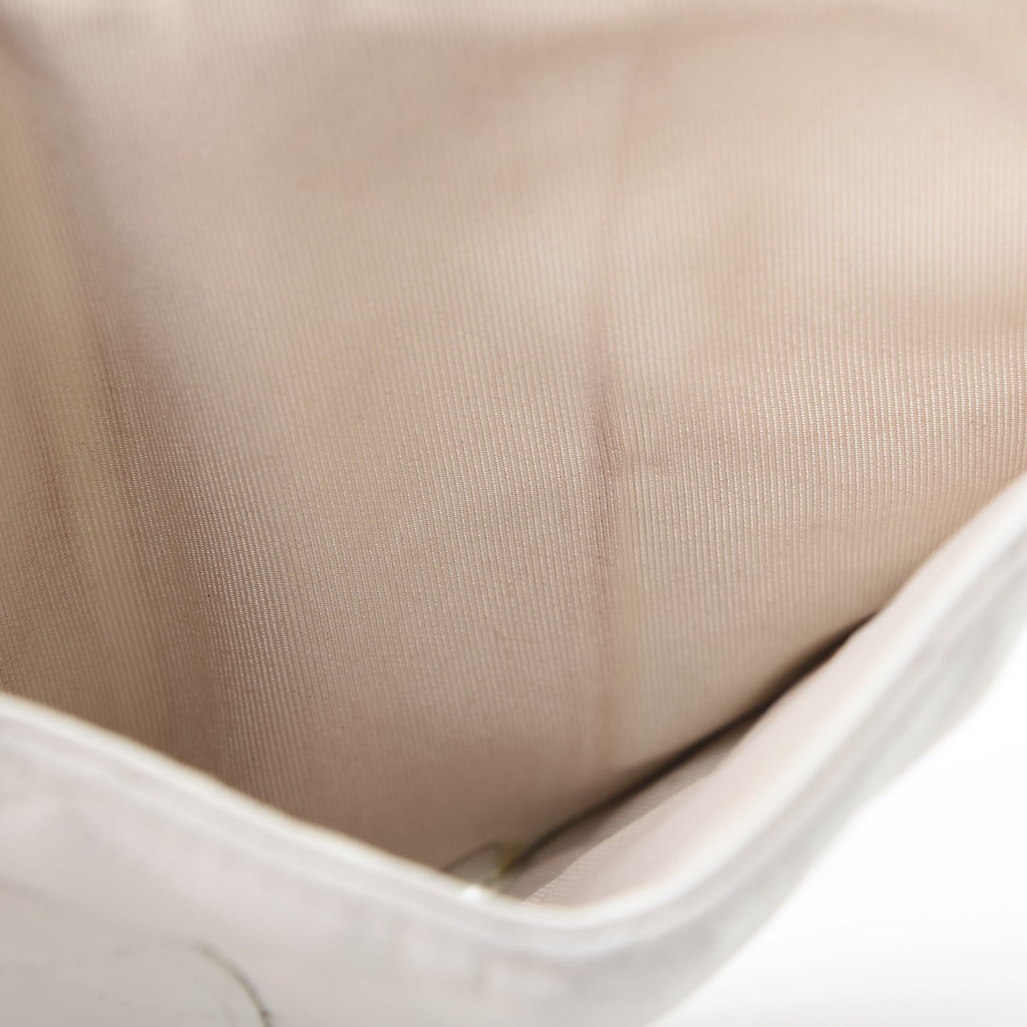 Caviar Quilted Large Flap Wallet White