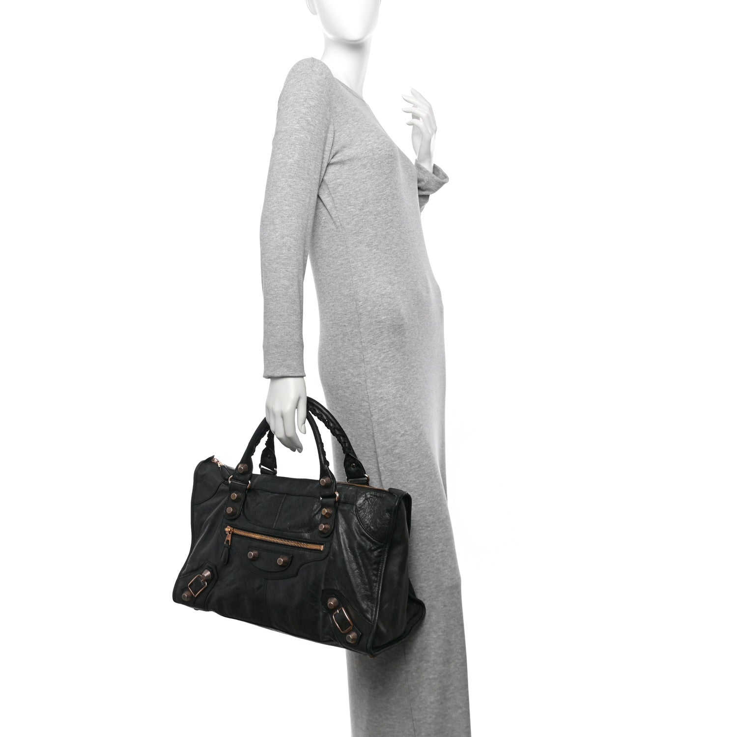Balenciaga Agneau Giant 21 Rose Gold Hardware Work Black 2 of 10