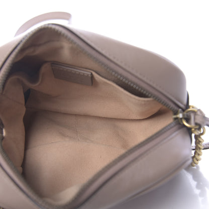 Gucci Calfskin Matelasse Mini GG Marmont Chain Shoulder Bag Porcelain Rose 5 of 12