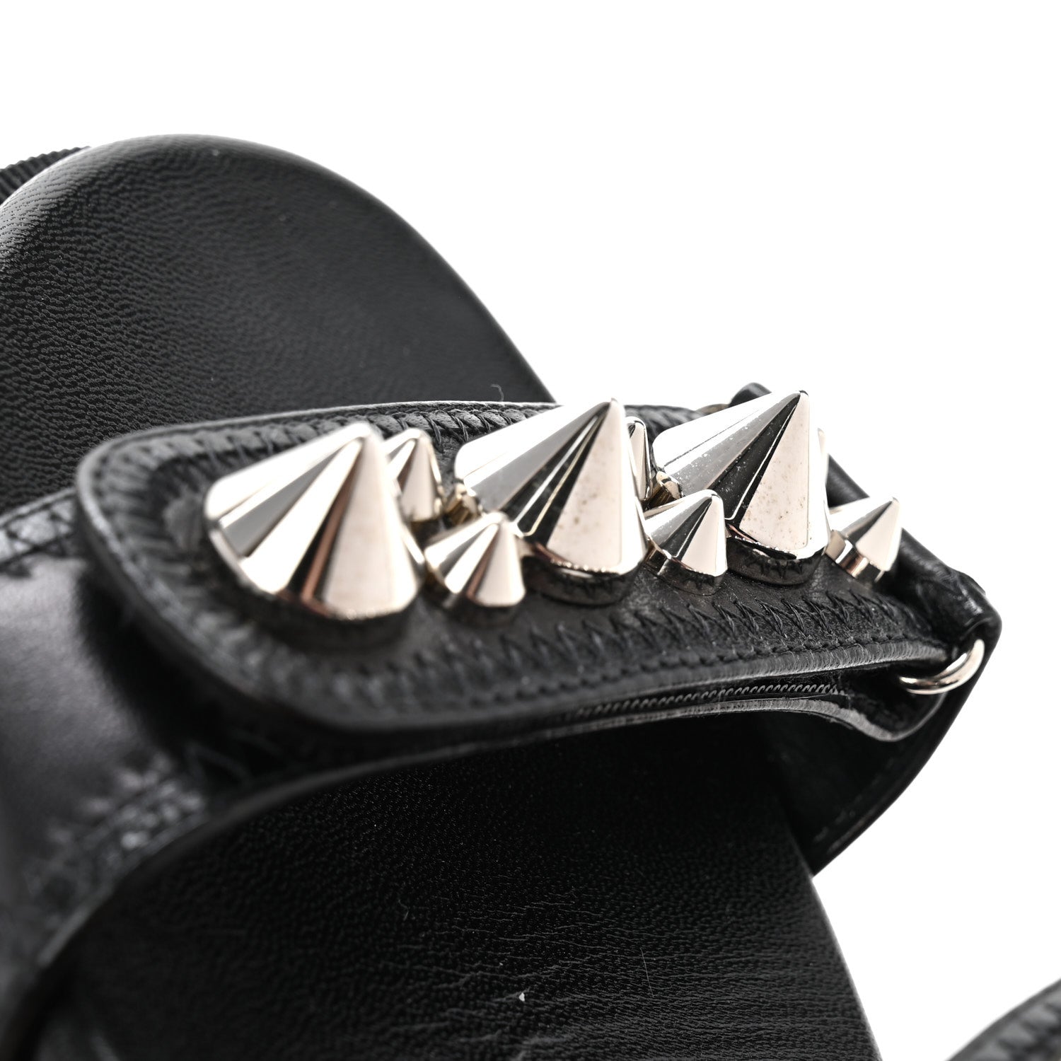 Christian Louboutin Nappa Spikita Cool Platform Sandals 37.5 Black 9 of 10