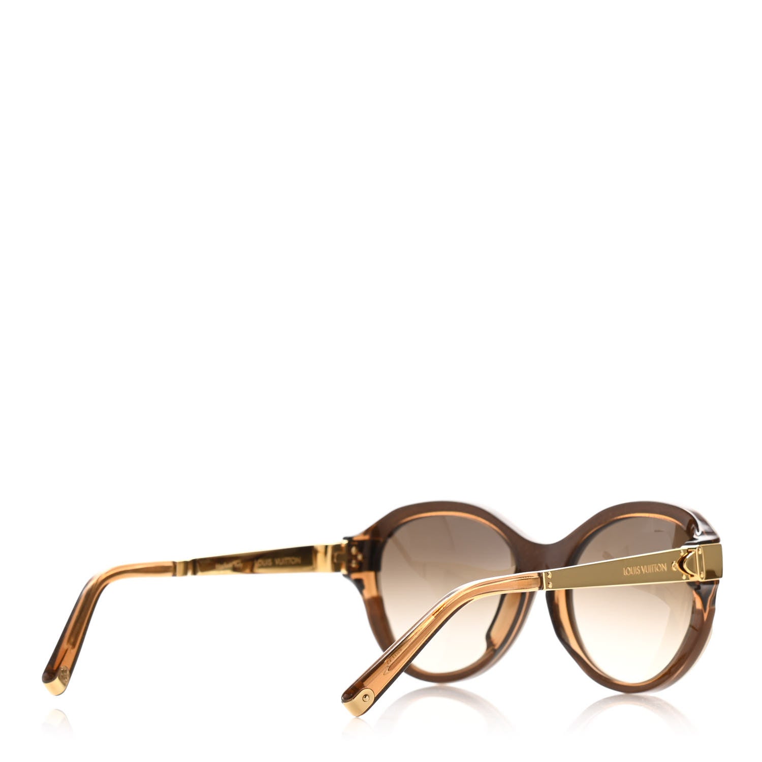 Louis Vuitton Petit Soupcon Cat Eye Sunglasses Z0487E Brown 4 of 8