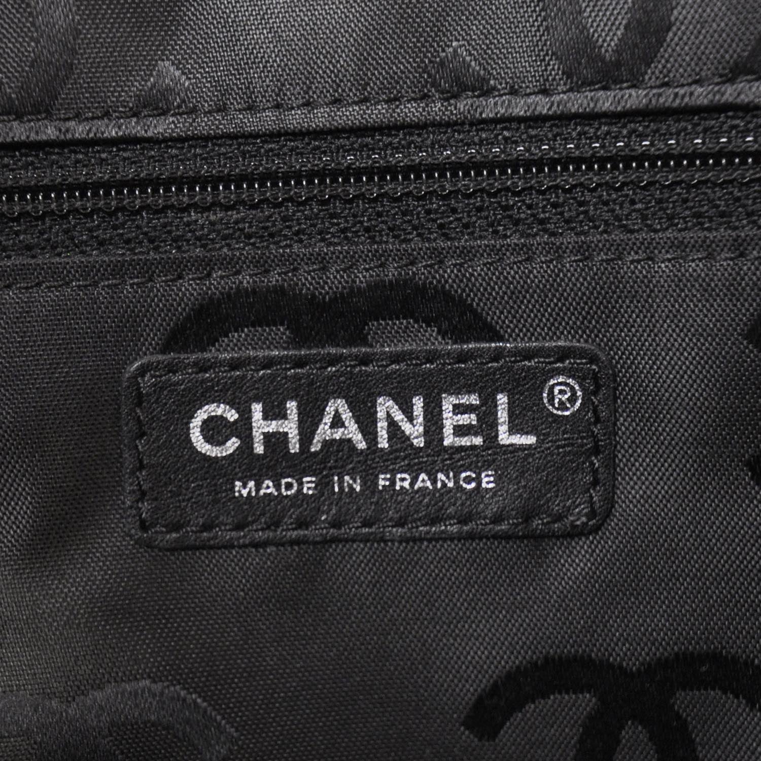 Chanel Calfskin Quilted Large Cambon Tote Beige Black 7 of 10
