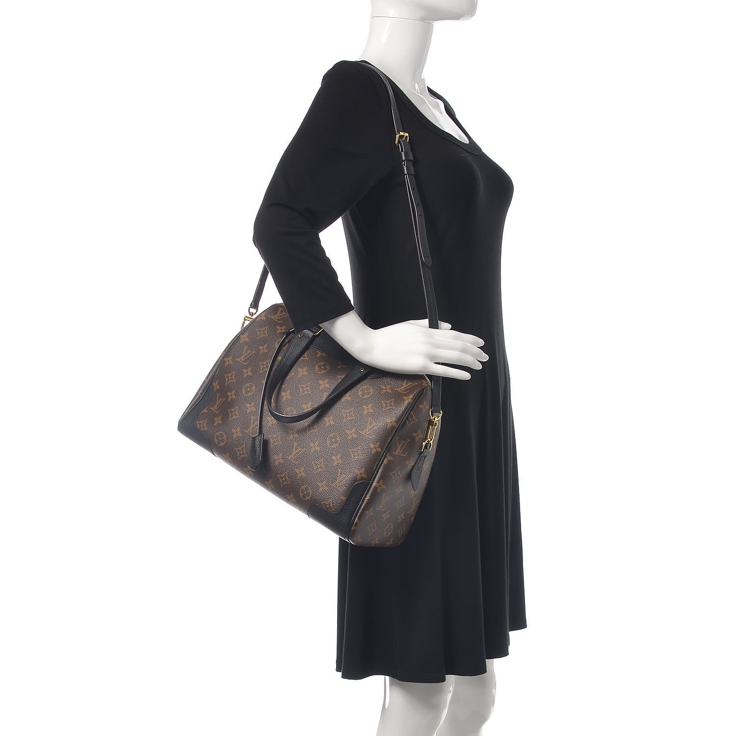 Louis Vuitton Monogram Retiro NM Black 3 of 14