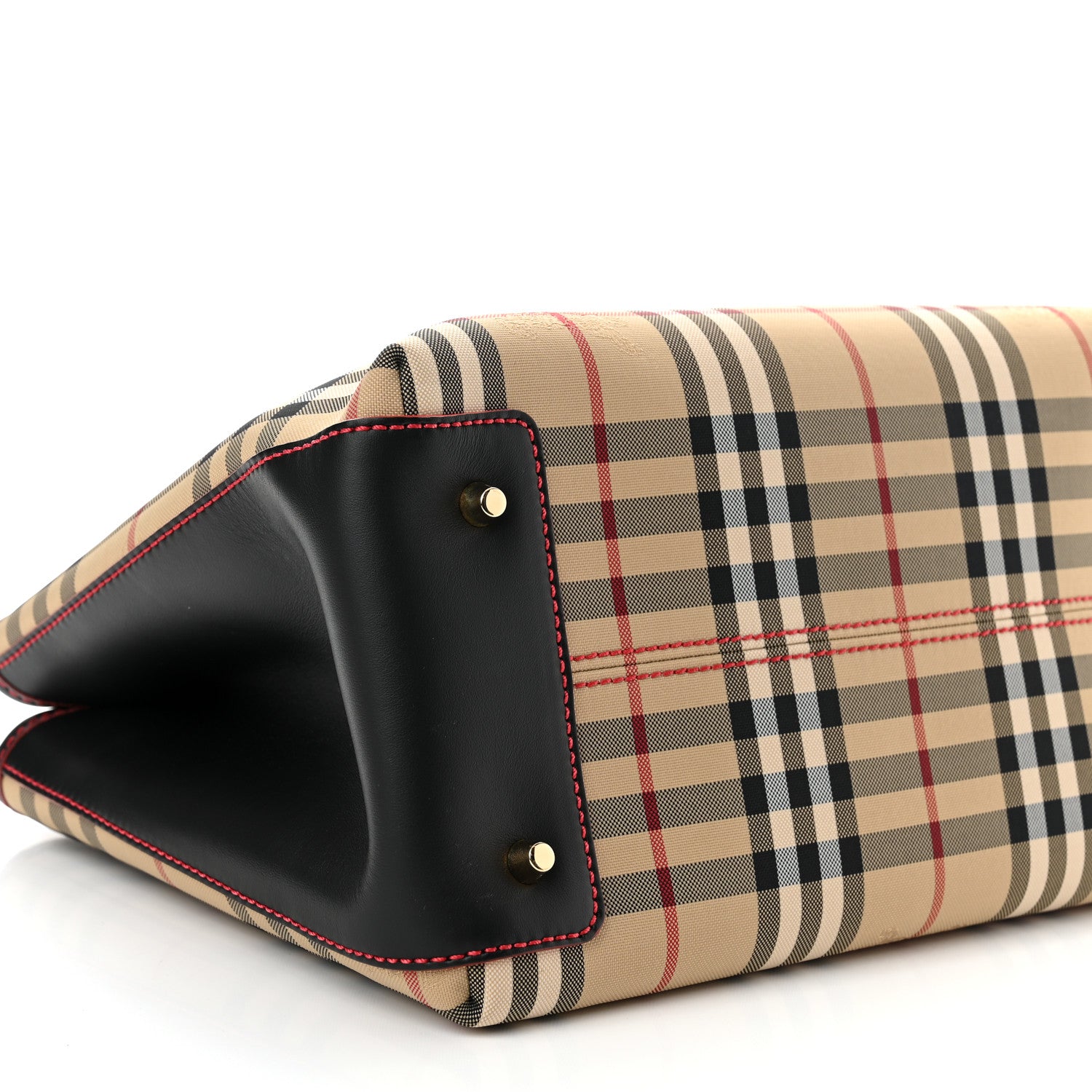 Burberry Horseferry Check Medium Ballingdon Tote Honey Black 10 of 11
