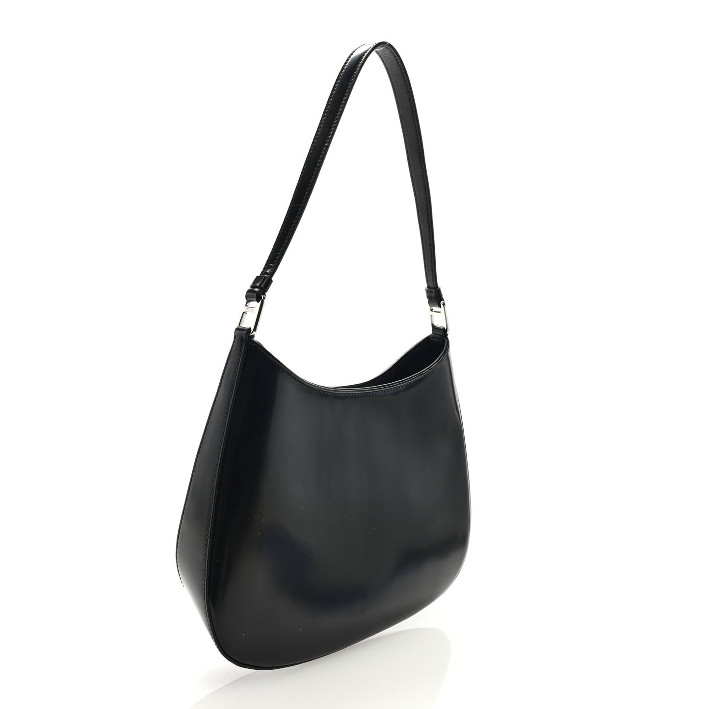 Spazzolato Cleo Shoulder Bag Black