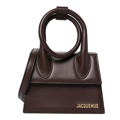 Jacquemus Smooth Calfskin Le Chiquito Noeud Dark Brown 1 of 11