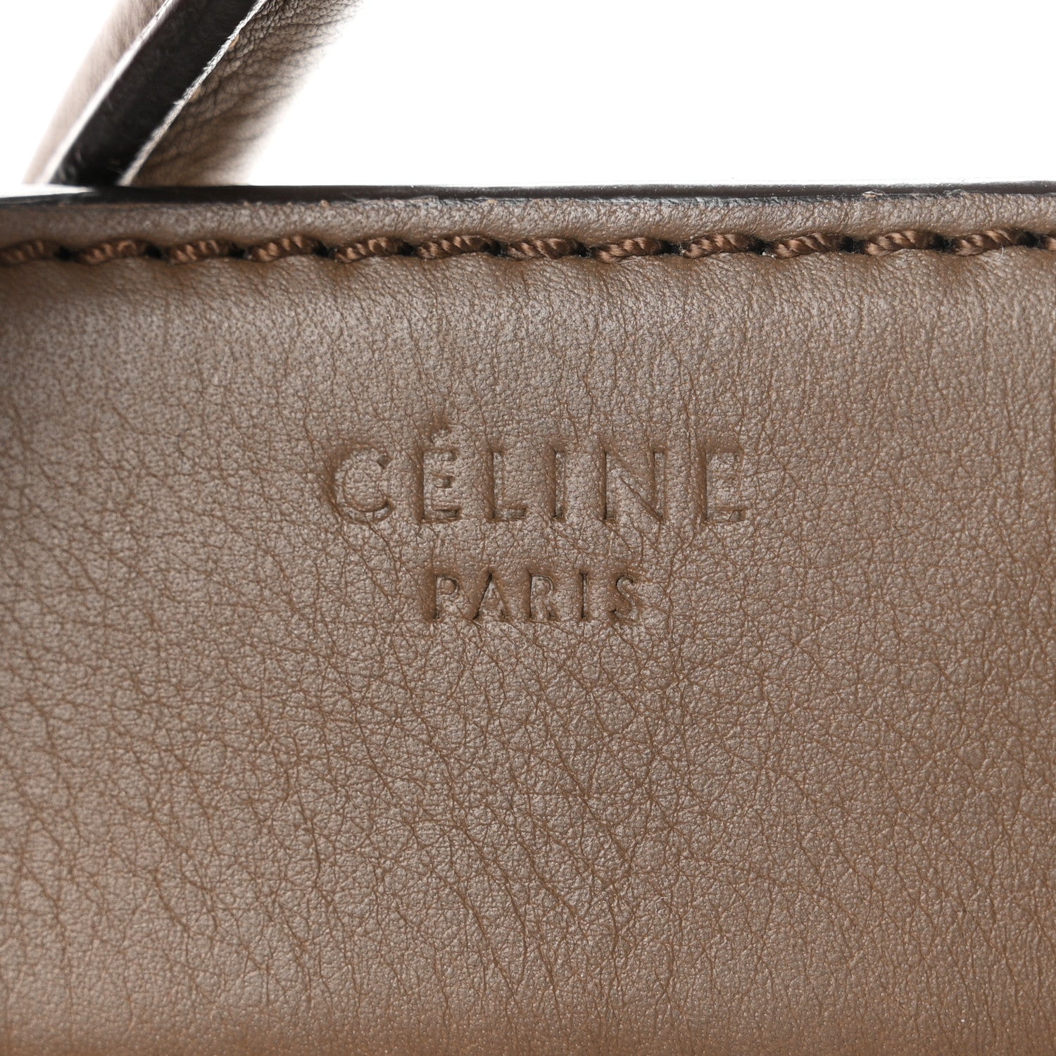 Celine Supple Calfskin Medium Phantom Luggage Khaki 6 of 13