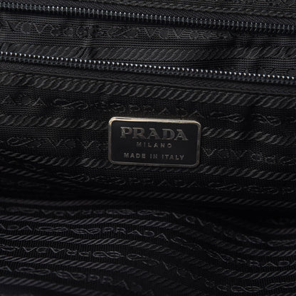 Prada Soft Calfskin Tessuto Nylon Travel Bag Black 6 of 20