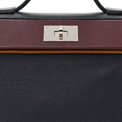 Hermes Togo Swift 24/24 29 Bleu Nuit Bleu Indigo Bordeaux Kraft 8 of 10