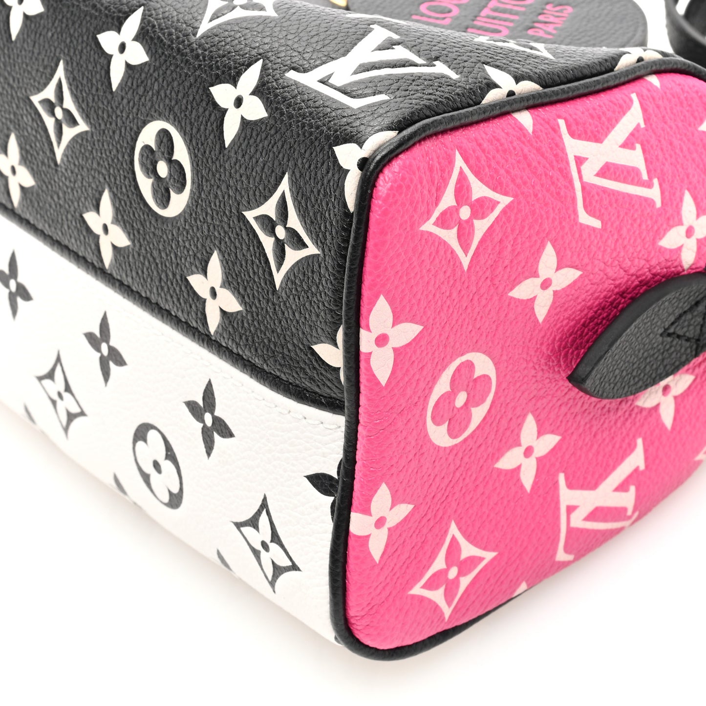 Empreinte Monogram Spring in the City Speedy Bandouliere 20 Black White Pink