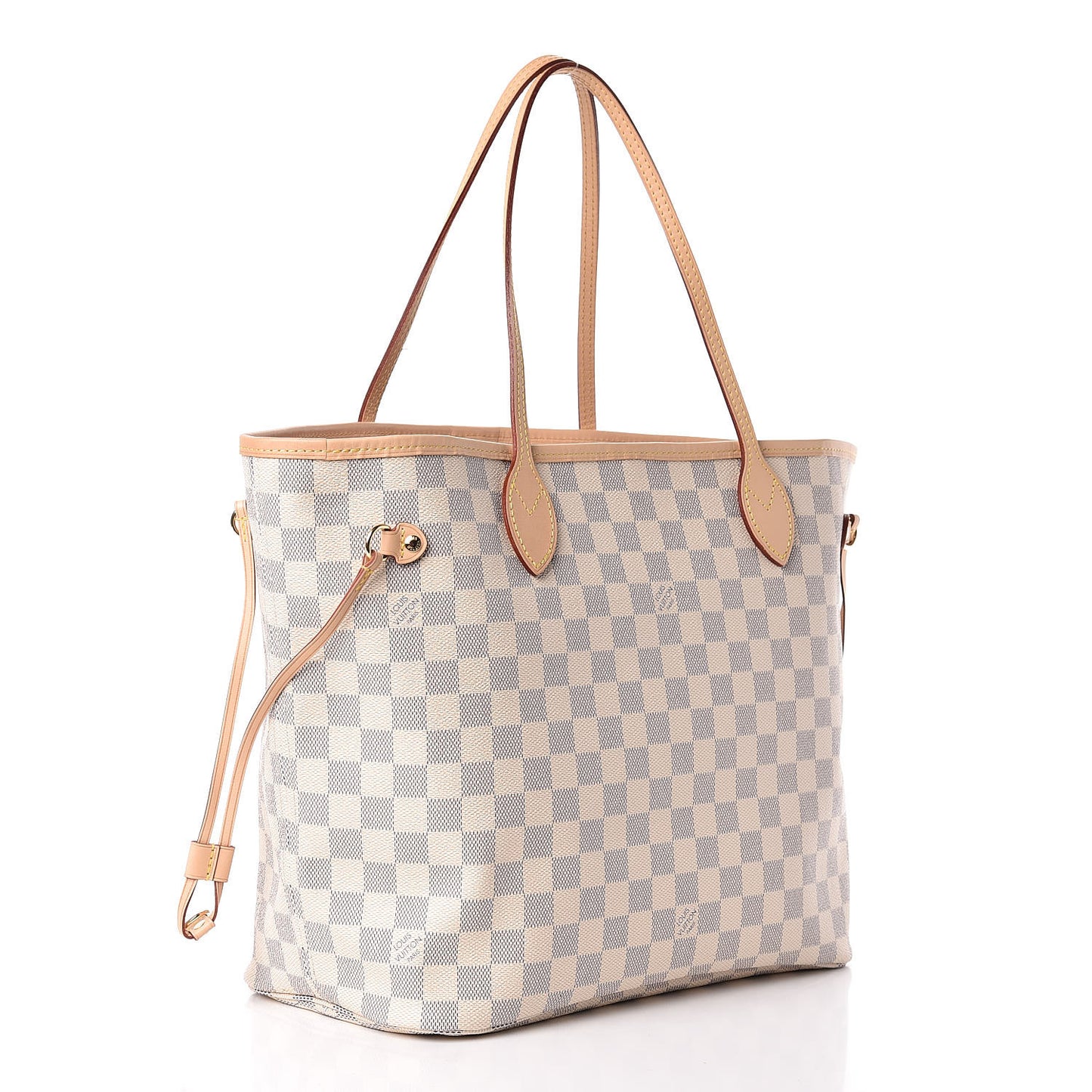 Damier Azur Neo Neverfull MM Rose Ballerine
