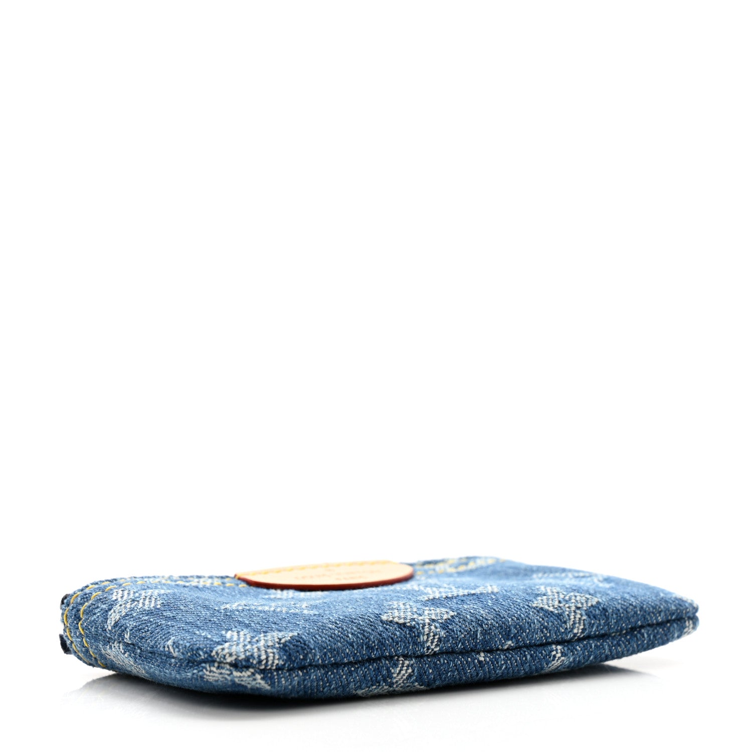 Louis Vuitton Monogram Denim Key Pouch Denim Blue 4 of 6