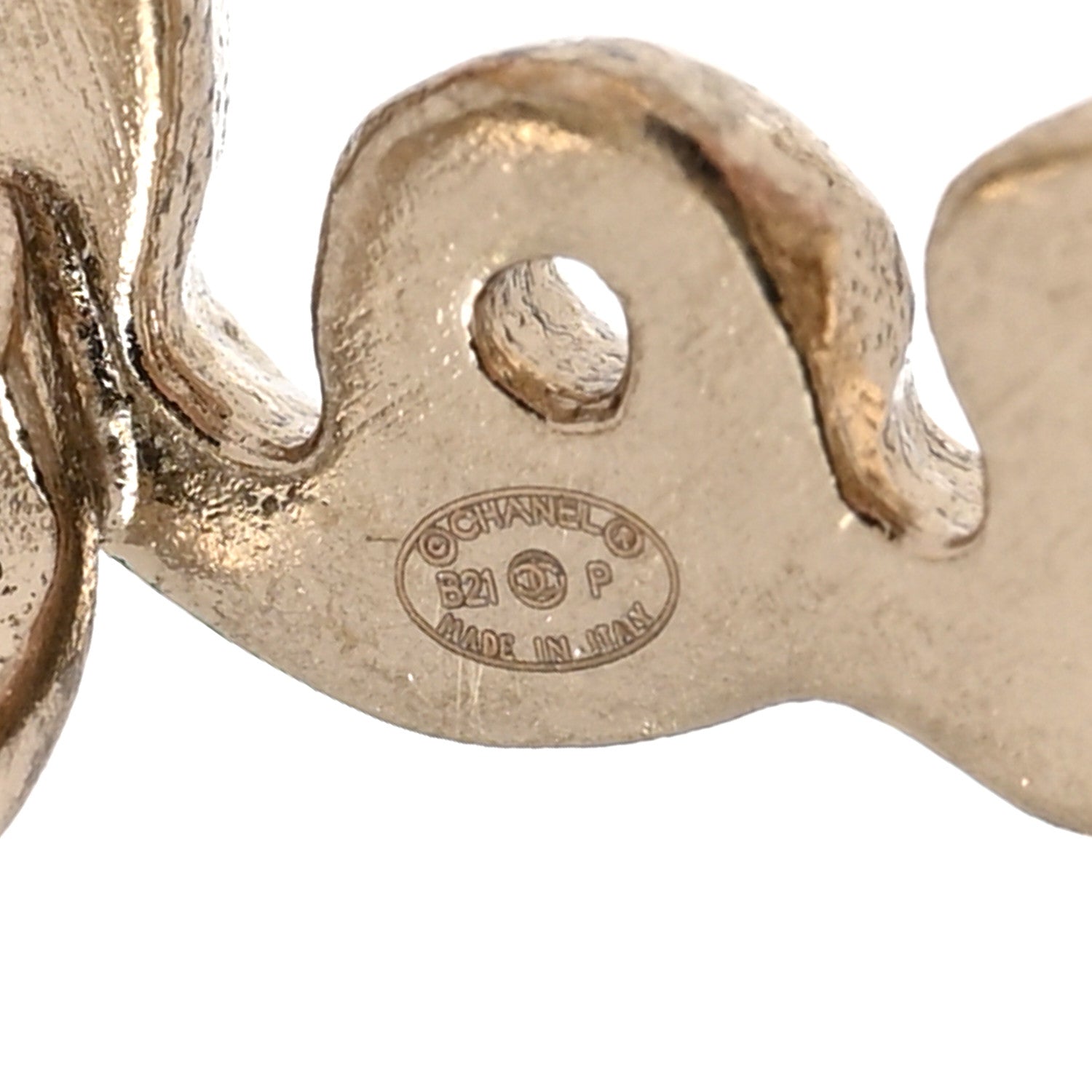 Chanel Metal Logo CC Turnlock Clip On Earrings Gold 4 of 6