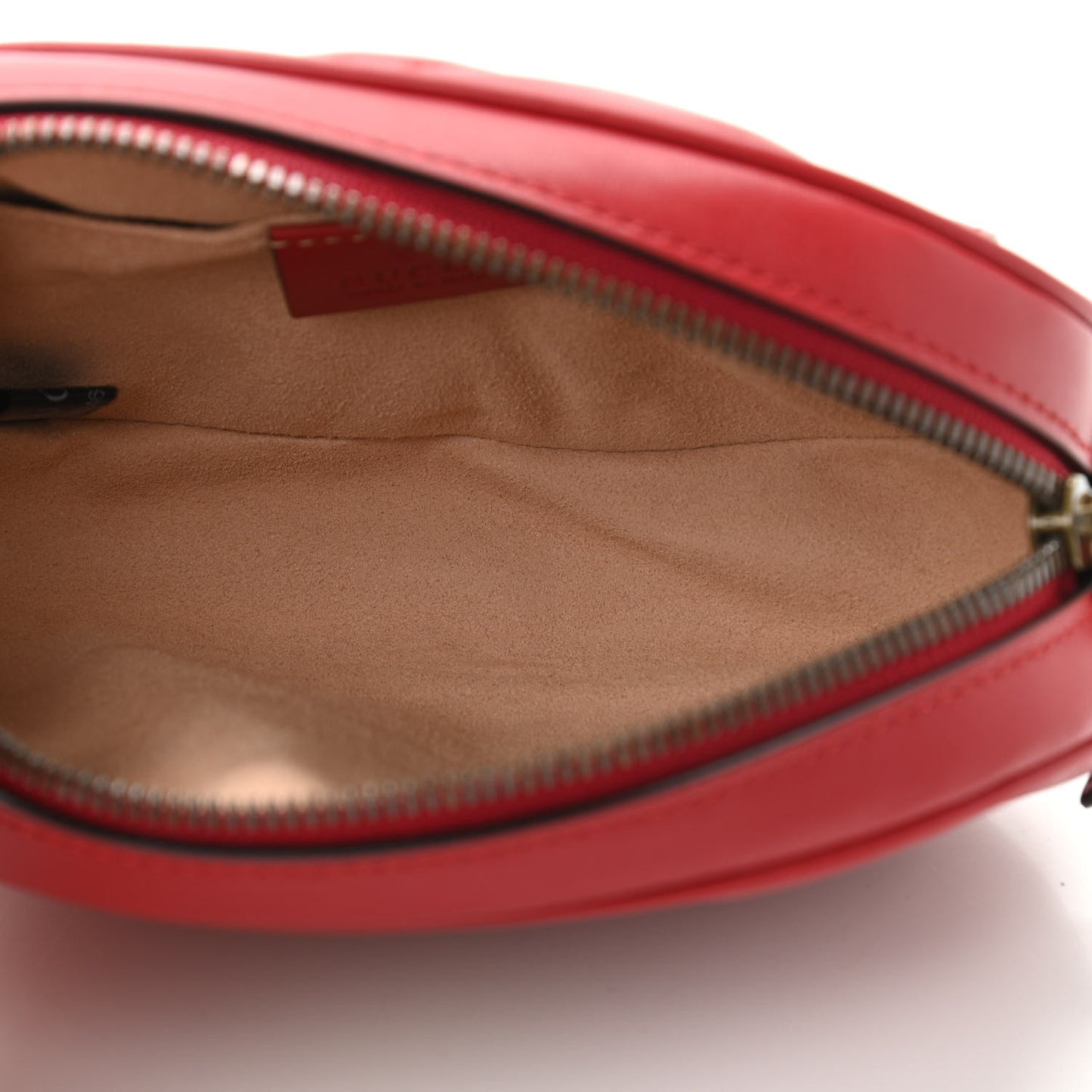 Calfskin Matelasse GG Marmont Belt Bag 85 34 Hibiscus Red
