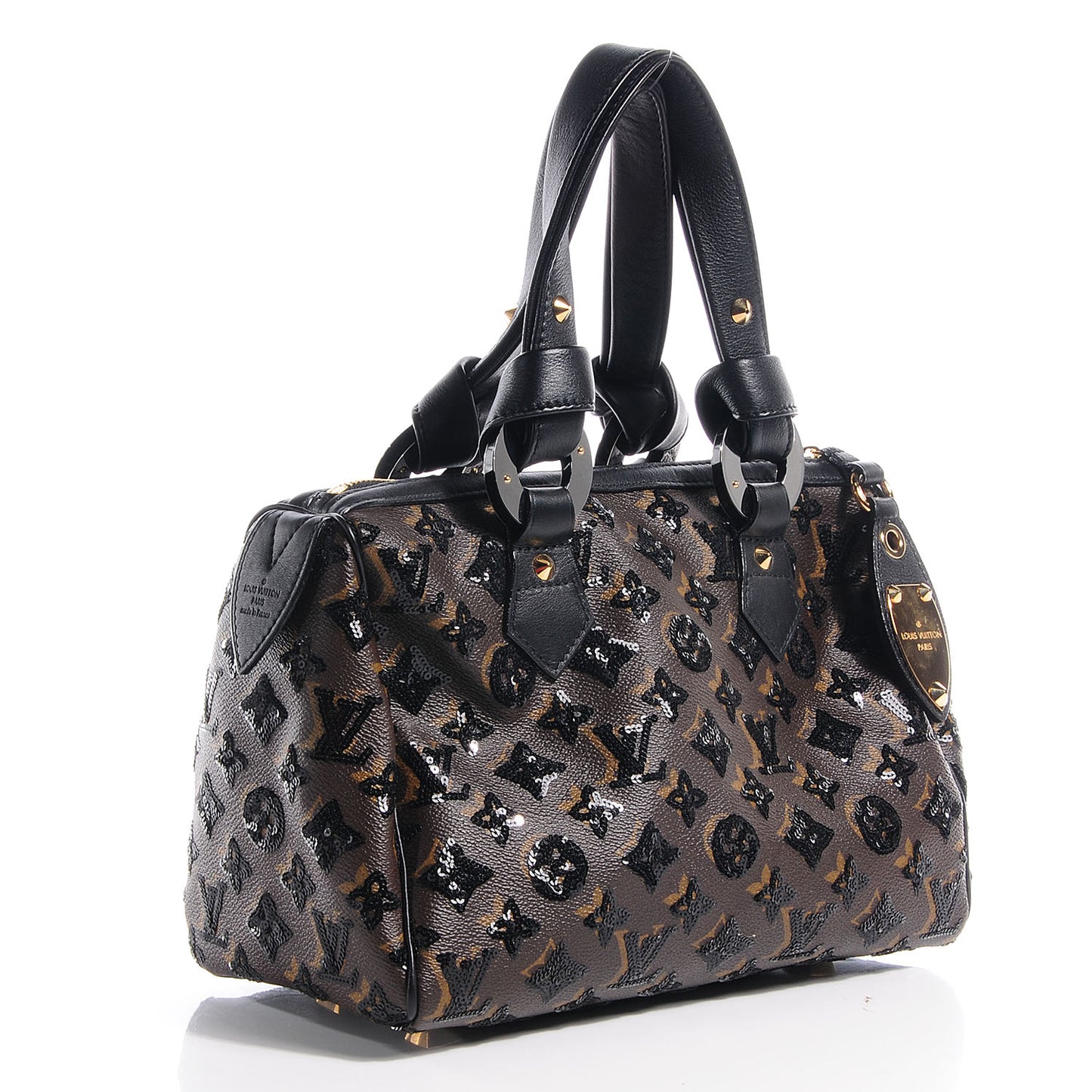 Monogram Sequins Eclipse Speedy 28 Black