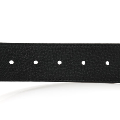 Louis Vuitton Taurillon Calfskin 30mm LV Initiales Reversible Belt 90 36 Black 5 of 6