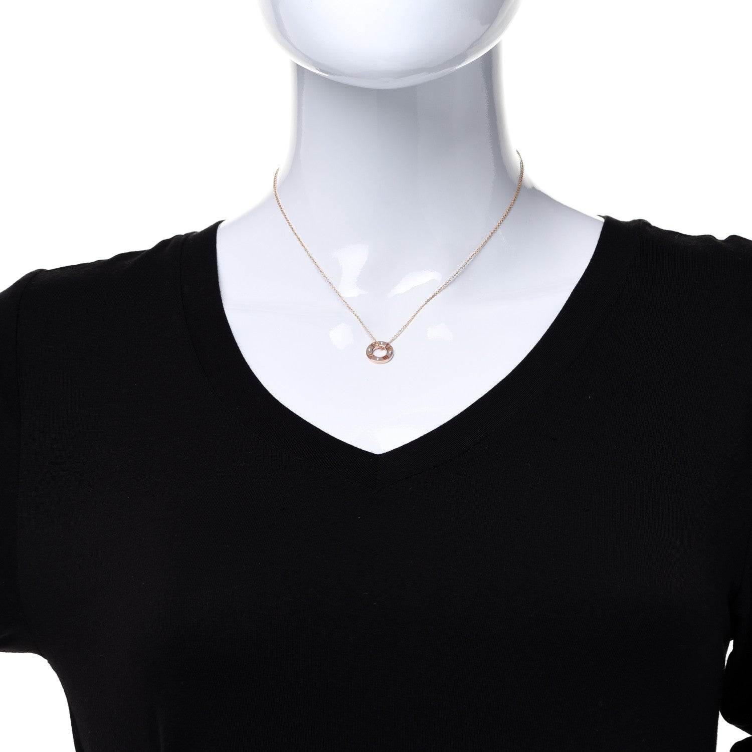 Tiffany 18K Yellow Gold Diamond Atlas Pierced Pendant Necklace 2 of 7