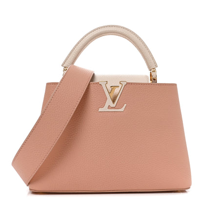 Louis Vuitton Taurillon Capucines BB Rose Trianon Creme 1 of 9