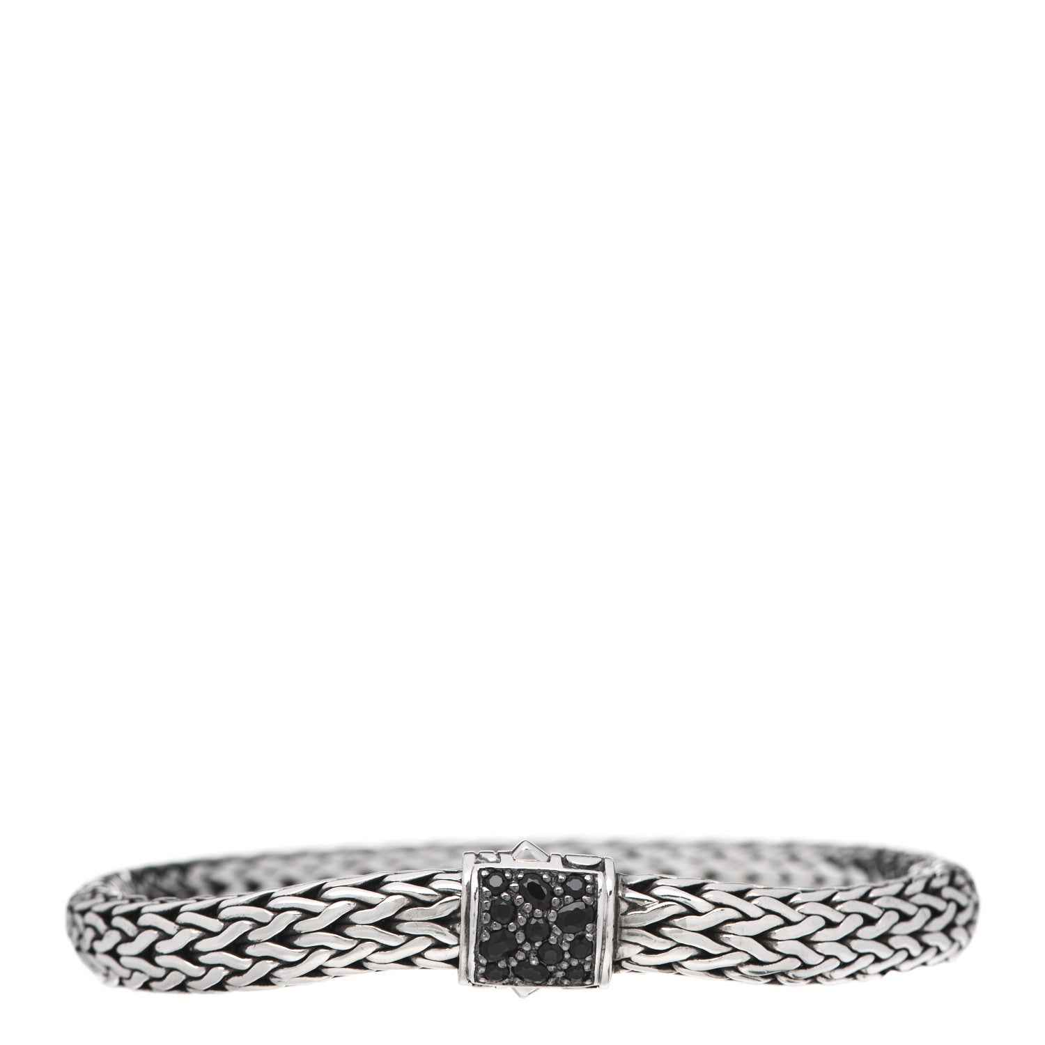 John Hardy Sterling Silver Black Sapphire 7.5mm Classic Chain Bracelet 1 of 5