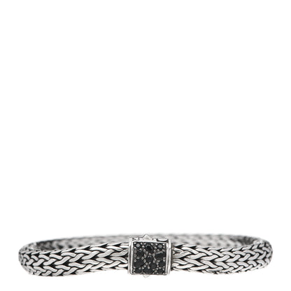 John Hardy Sterling Silver Black Sapphire 7.5mm Classic Chain Bracelet 1 of 5