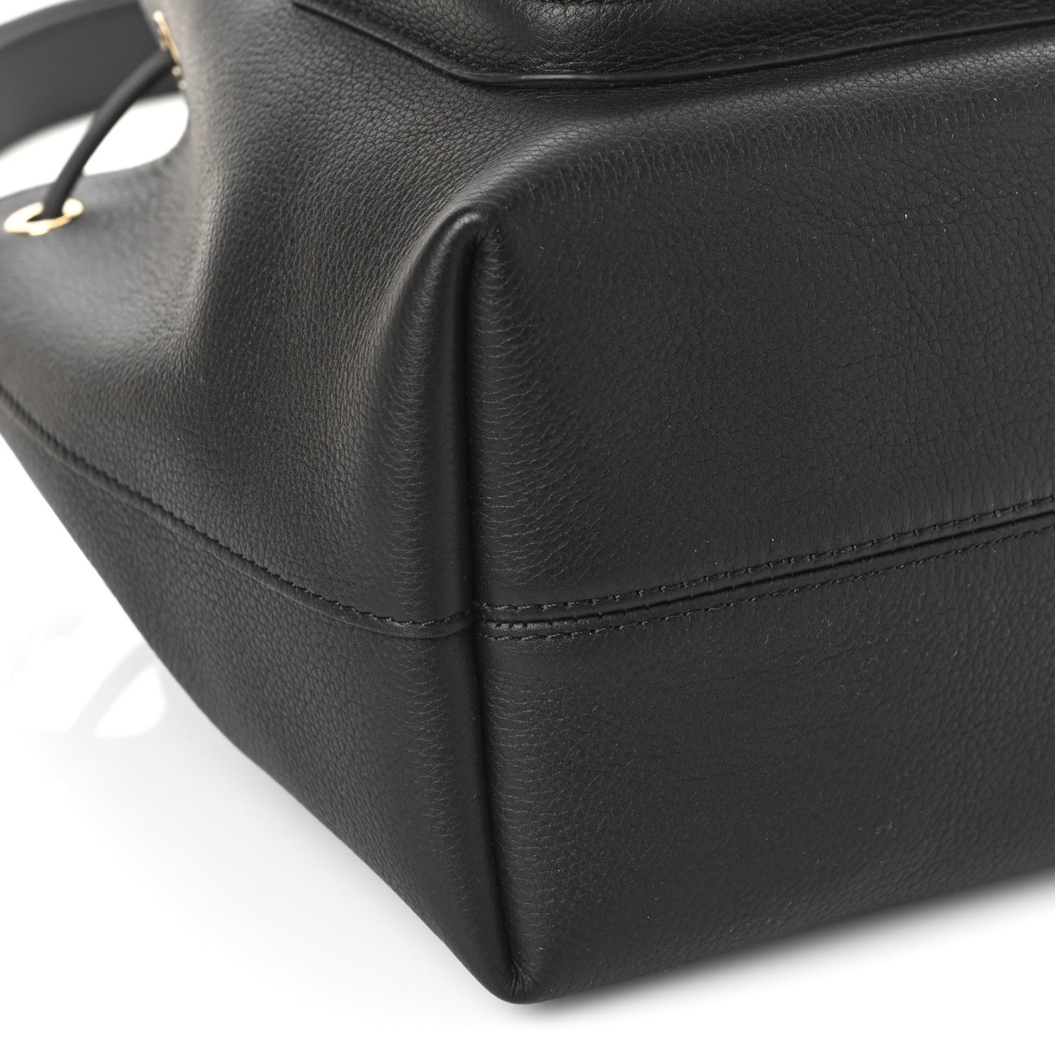 Louis Vuitton Calfskin Lockme Bucket MM Black 7 of 8