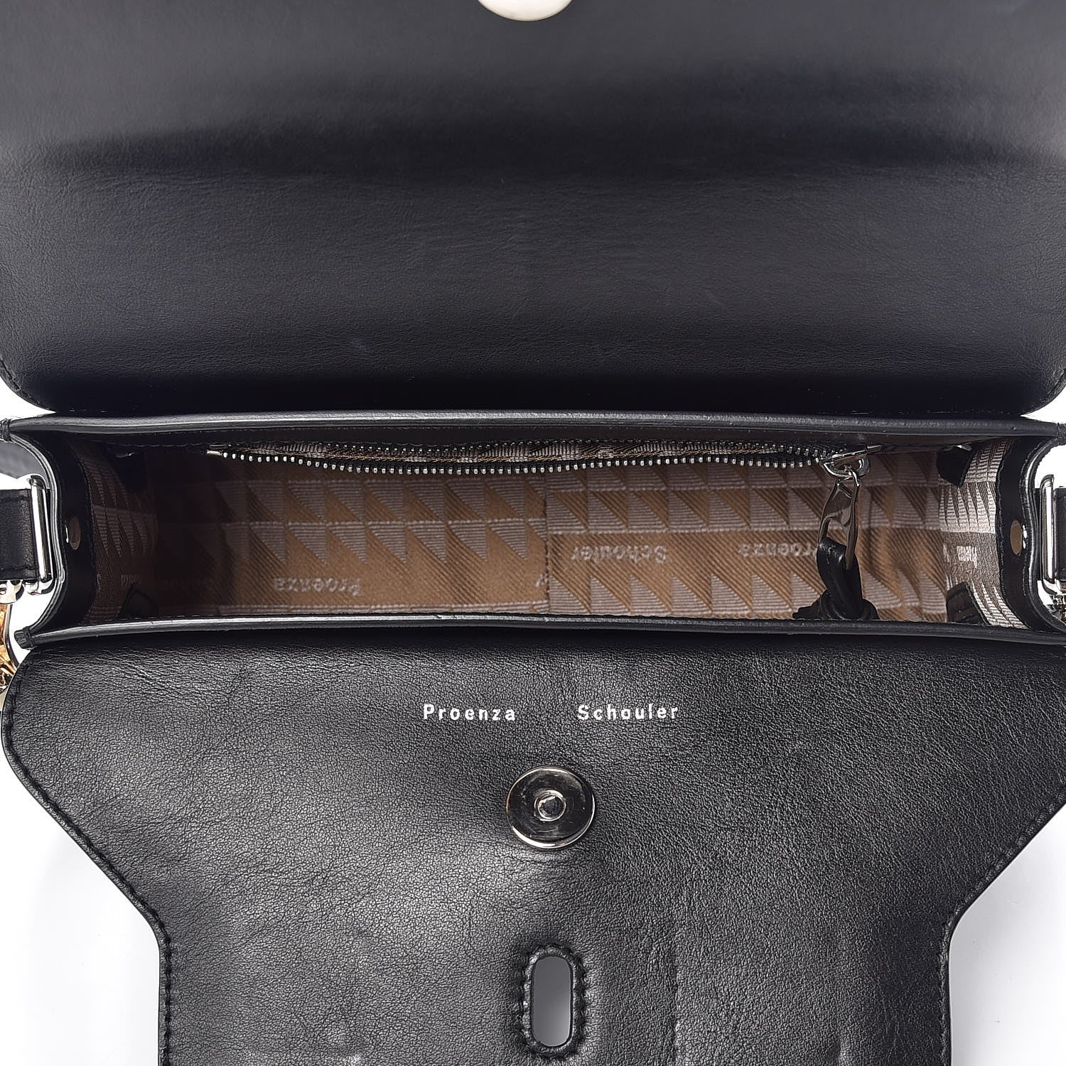 Proenza Schouler Calfskin Mini PS11 Classic Shoulder Bag Black 5 of 8