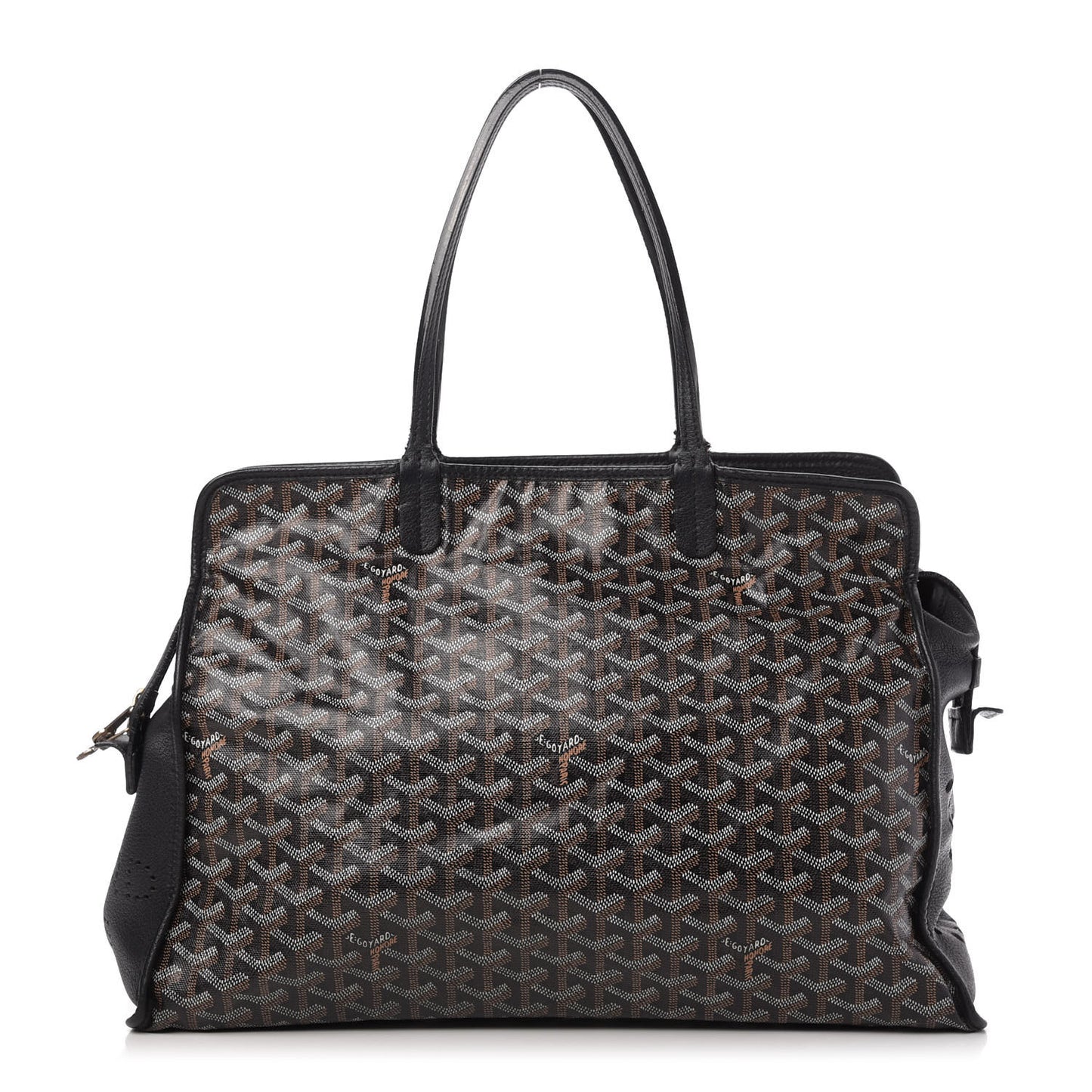 Goyardine Sac Hardy Pet Carrier PM Black