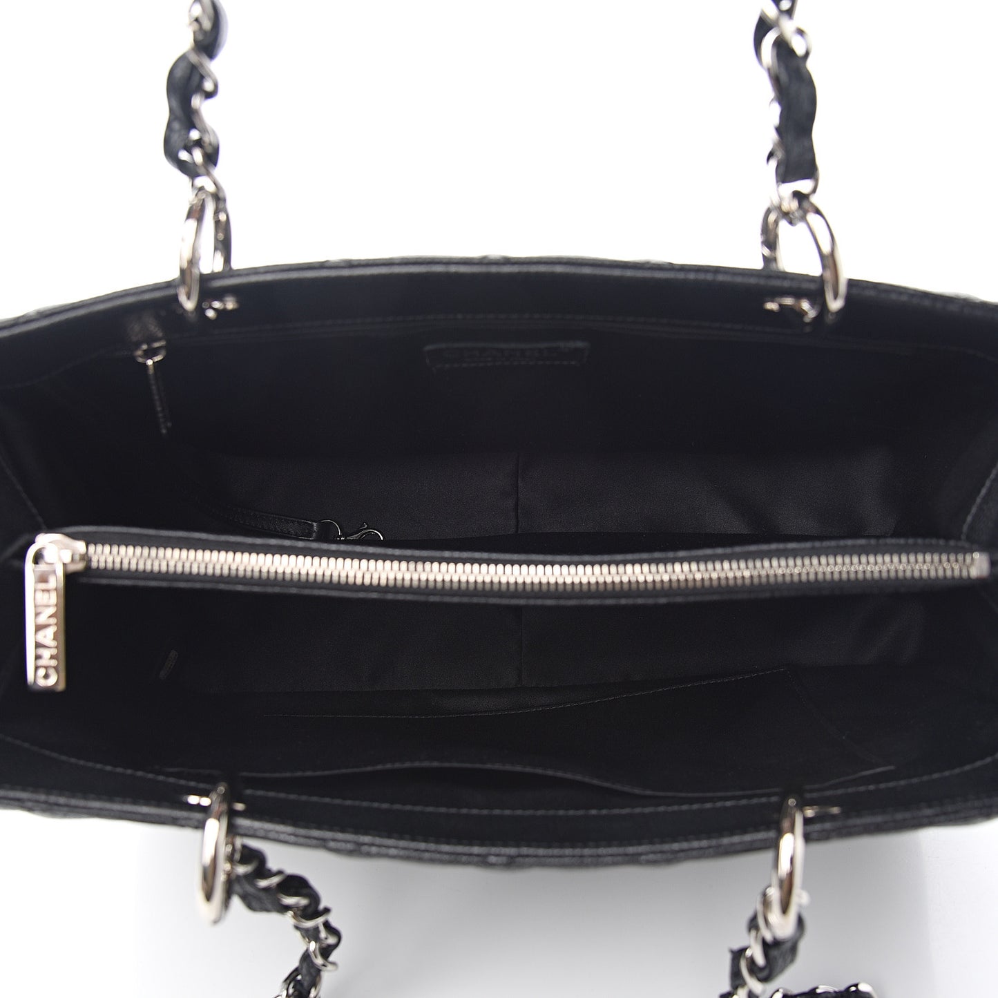Caviar Quilted Grand Shopping Tote GST Black