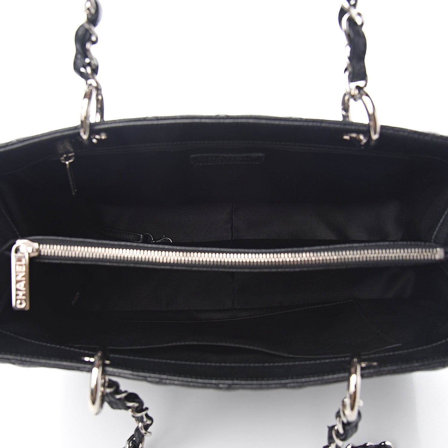 Chanel Caviar Quilted Grand Shopping Tote GST Black 4 of 10