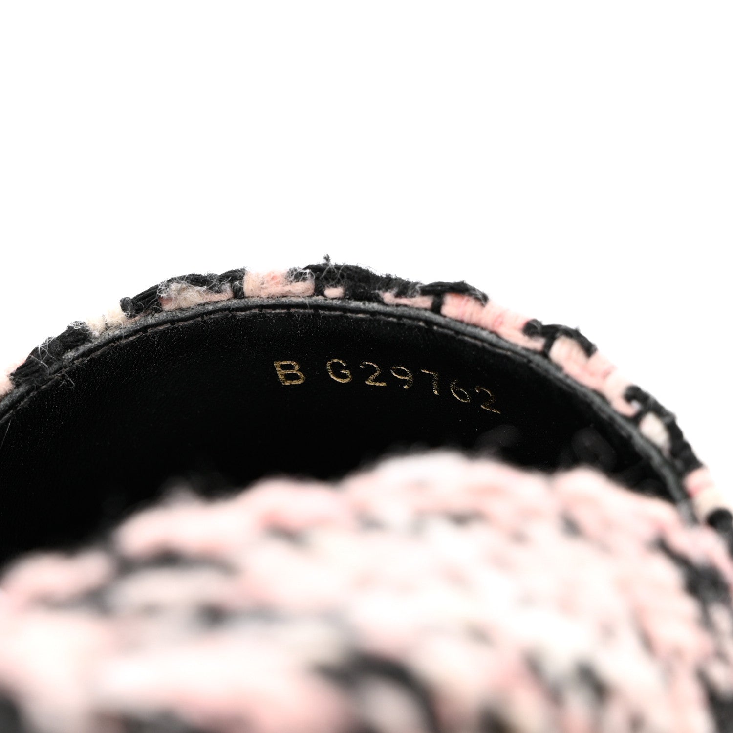 Chanel Tweed Lambskin CC Espadrilles 36 Pink Black 6 of 10