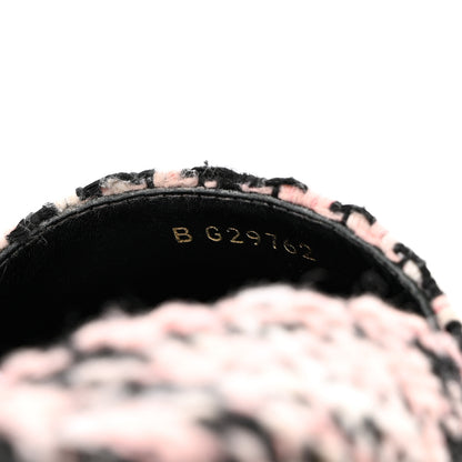 Chanel Tweed Lambskin CC Espadrilles 36 Pink Black 6 of 10