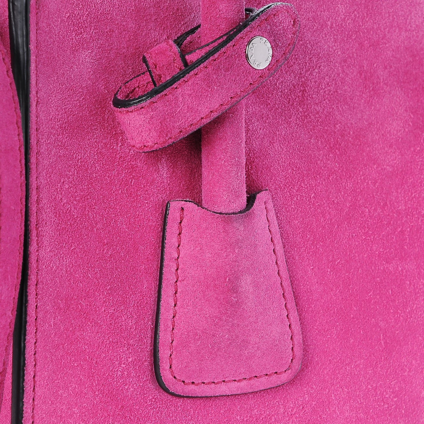 Scamosciato Suede Twin Pocket Tote Fuxia