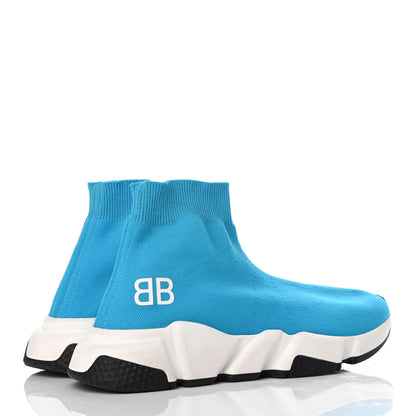 Balenciaga Nylon Knit Womens BB Speed Sneakers 36 Bleu Azur 7 of 12
