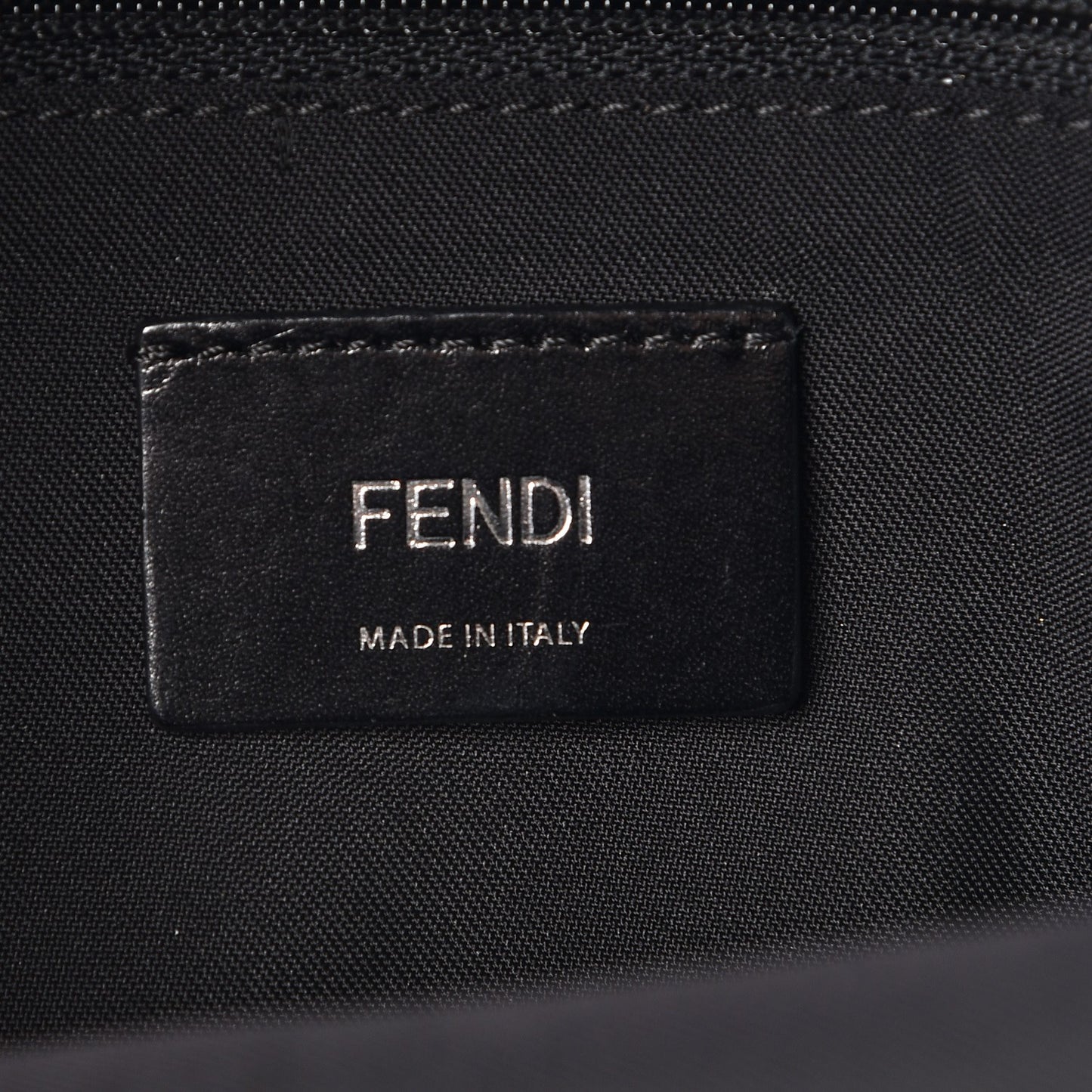 Nylon Shearling Apple Mini Backpack Black
