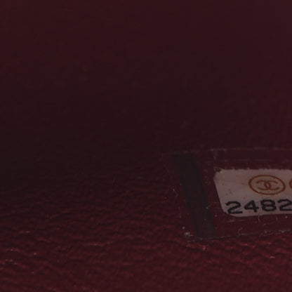 Chanel Lambskin Quilted Mini Square Flap Bordeaux 8 of 10